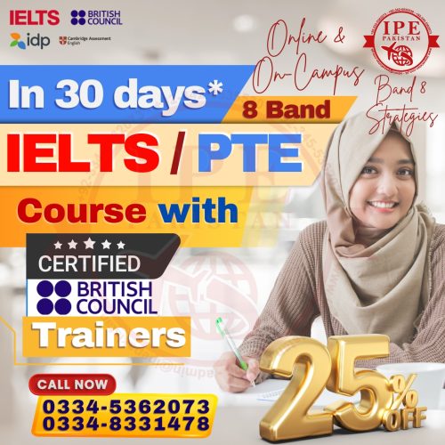 IELTS & PTE Course 20% off